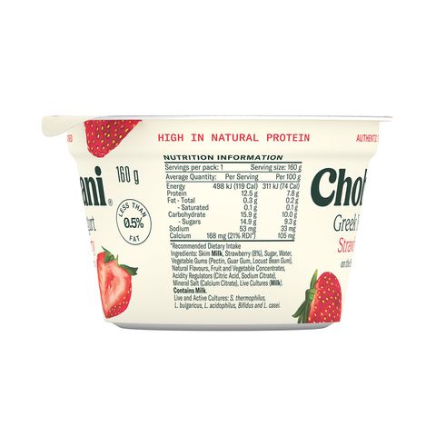 Chobani Greek Yogurt Strawberry 160g