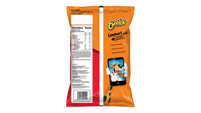 Cheetos Crunchy Cheese Flavored Corn Snacks 215g