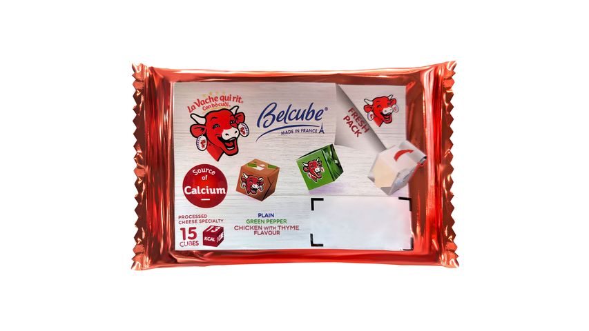 Laughing CowBelcube Red Plain, Green Pepper, Chicken with Thyme Flavour 78g