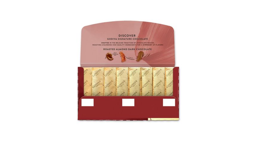 Godiva Signature Roasted Almond Dark Chocolate 90g