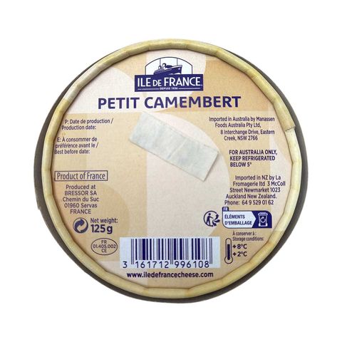 Ile de France Petit Camembert 125g