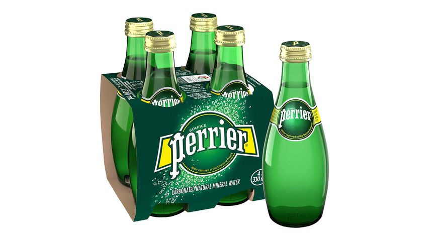 Perrier Mineral Sparkling Water 330ml x 4 [Parallel Import]
