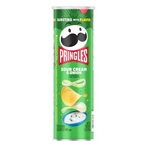 Pringles US Sour Cream & Onion Potato Crisps 158g