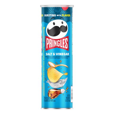 Pringles US Salt & Vinegar Potato Crisps 158g