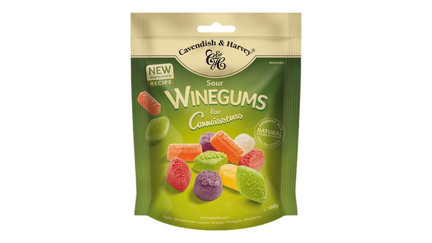 Cavendish & Harvey Sour Wine Gums for Connoisseurs 180g