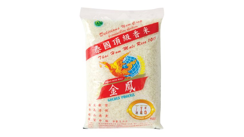 Golden Phoenix Thai Hom Mali Rice 1kg [packaging may be non-vacuum & The new and old packaging will be shipped out randomly]