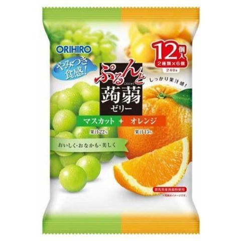 Orihiro 提子 + 橙味蒟蒻啫喱 [平行進口] 240克