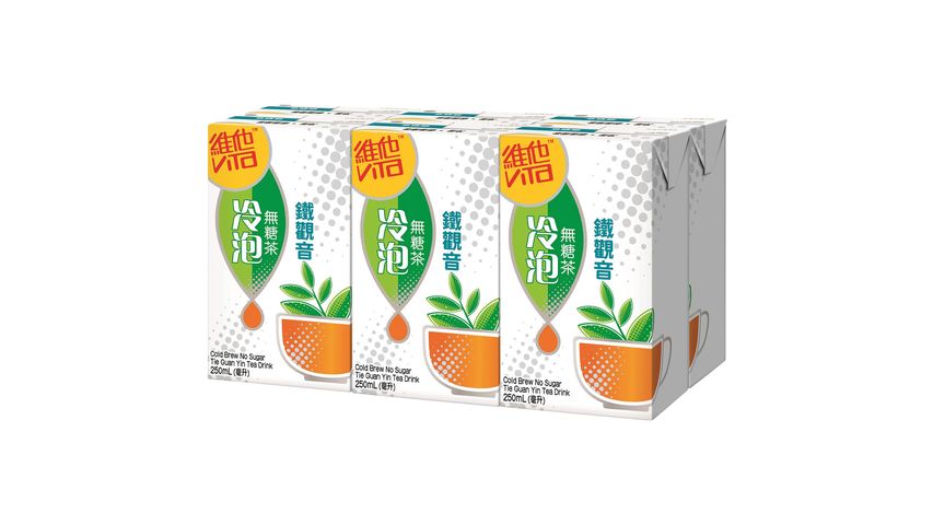 維他 冷泡無糖鐵觀音茶 250ml x6 (新舊包裝隨機發貨)