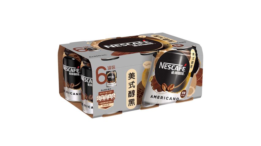 Nescafe Americano Coffee 250ml x 6