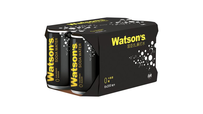Watson's Soda Water (Mini Can) 6pcs x 200ml