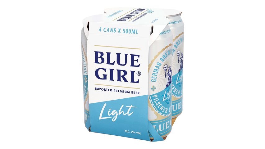 Blue Girl Light King Can Beer 500ml x4