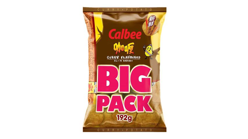 Calbee Curry Flavoured Potato Chips (Big Pack) 192g