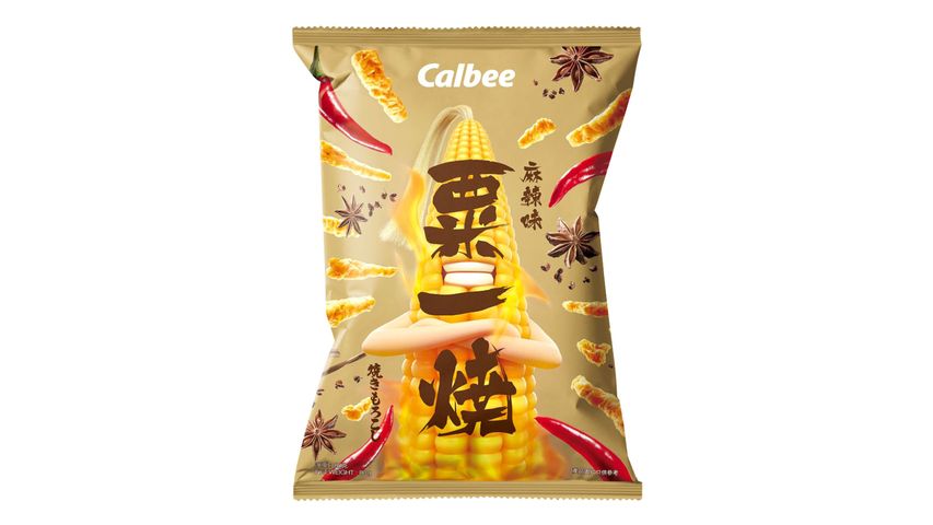 Calbee Grill A Corn Mala Flavoured 80g (The new and old packaging will be shipped out randomly)
