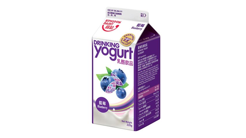 Kowloon Dairy Drinking Yogurt Blueberry 220g