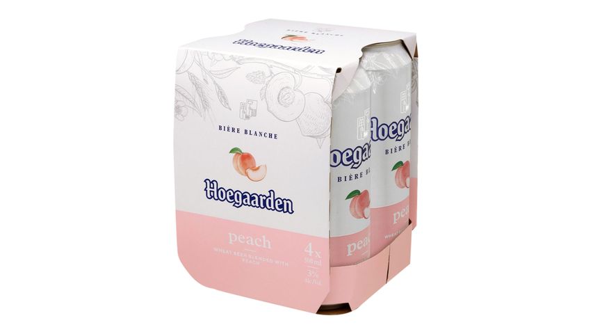 Hoegaarden Peach King Can Beer 500ml x4
