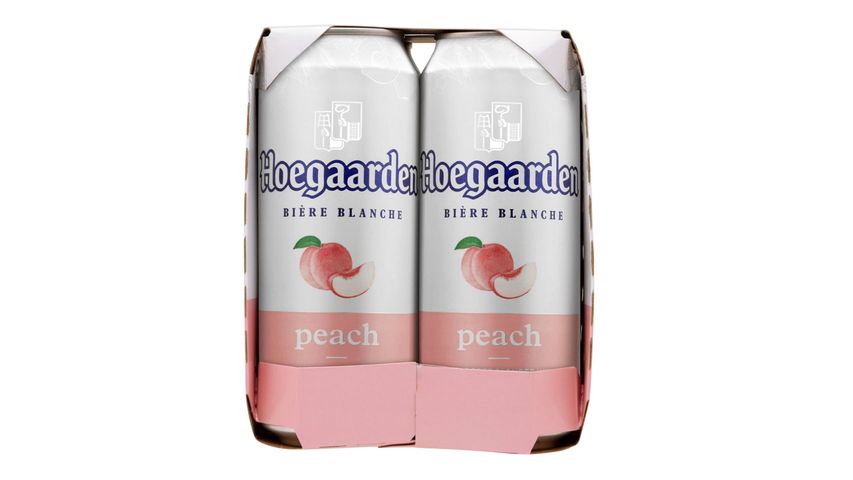 Hoegaarden Peach King Can Beer 500ml x4