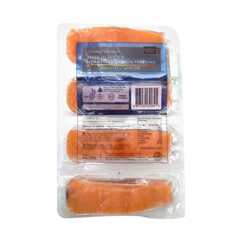 Phoebus's Selection - Norwegian salmon portion (skin-on) (iqf) 480 g