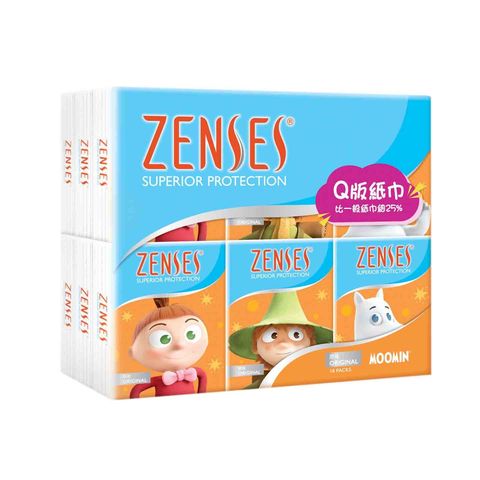 Zenses 4-ply Super Mini Handkerchiefs Original 18 Packs (The new and old packaging will be shipped out randomly)