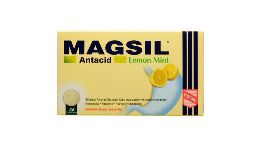 Fortune Magsil Lemon Tablets 24 Pieces