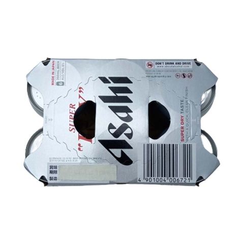 Asahi (JP ver) Super Dry Can 350mL x6 (The new and old packaging will be shipped out randomly)