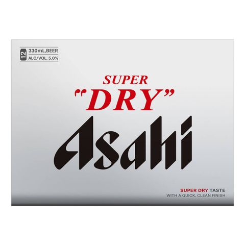 Asahi Super Dry Canned Beer 330ml x12 (The new and old packaging will be shipped out randomly)