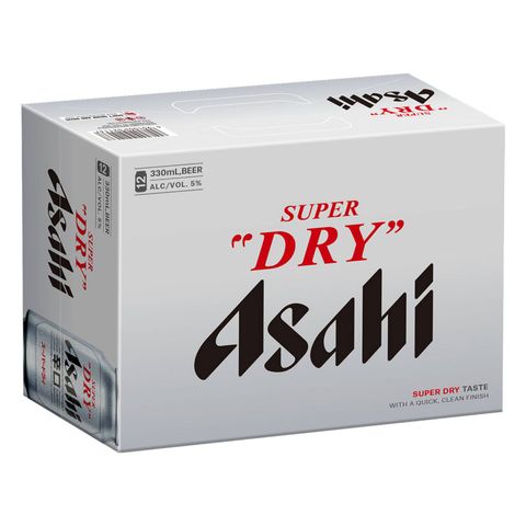 Asahi Super Dry Canned Beer 330ml x12 (The new and old packaging will be shipped out randomly)