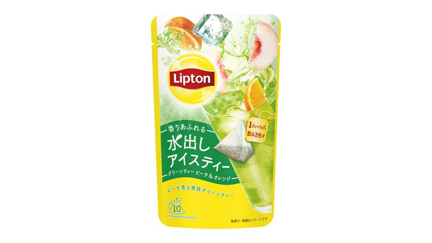 Lipton Peach and Orange Flavour Green Tea 10pcs x 3.4g