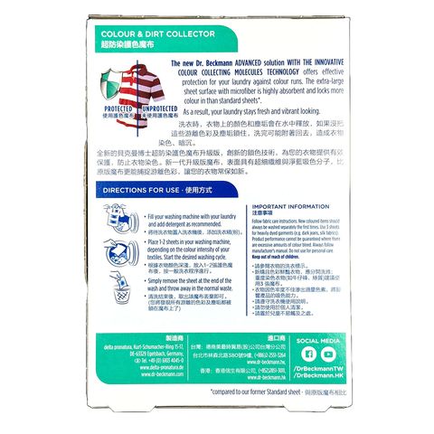 Dr. Beckmann Colour & Dirt Collector 30 Sheets