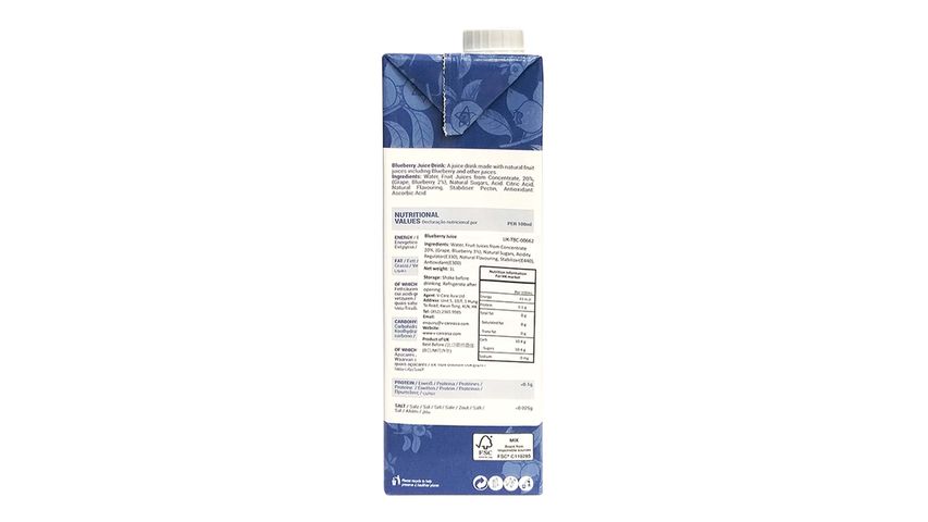 The Berry Company Blueberry Juice Drink 1L