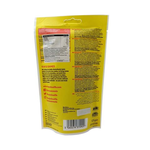 Jealous Sweets Sour Tangy Worms (Sour Lemon + Sour Apple + Sour Orange + Sour Strawberry) 125g