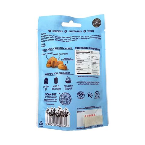 Love Corn Premium Crunchy Corn (Sea Salt) 45g