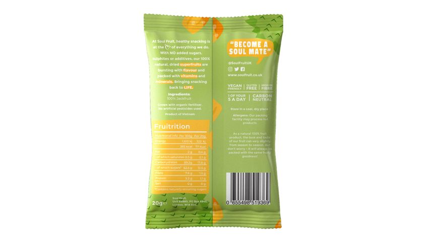 Soul Fruit Jackfruit Chips 20g