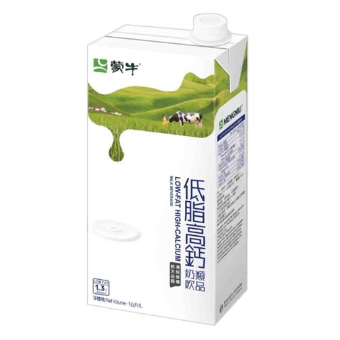 Mengniu Low-Fat High-Calcium Milk Beverage 1L