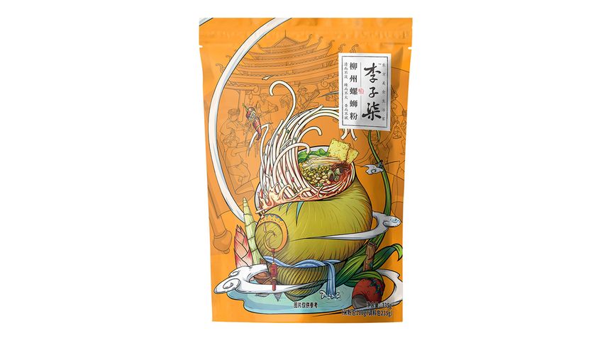 Li Zi Qi Liu Zhou Luosi Rice Instant Noodles 335g (The new and old packaging will be shipped out randomly)