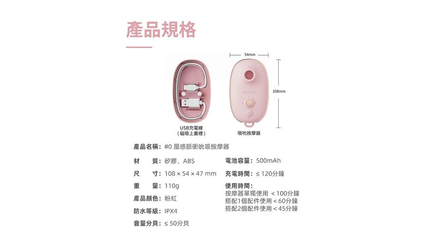 Qingnan #0 Clitoral Stimulator (Pink) 1 Piece