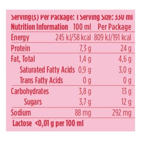 Barebells High Protein Milkshake Strawberry 330ml
