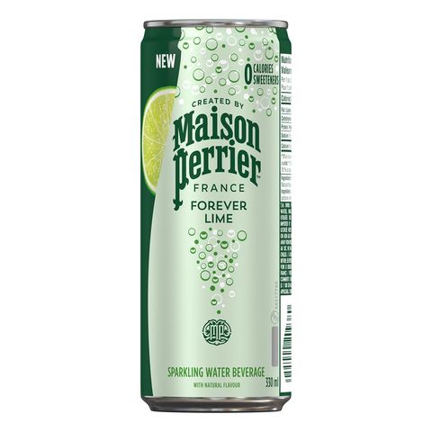 Perrier Forever Lime Sparkling Water Can 4 x 330ml