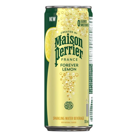 Perrier Forever Lemon Sparkling Water Can 4 x 330ml