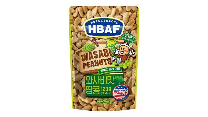 HBAF Dry Roasted Wasabi Peanuts 120g