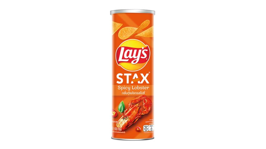 Lay's Stax Spicy Lobster Chips 100g