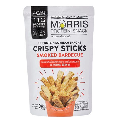 Morris Low Carb Crispy Sticks BBQ Flavour Plant-based 28g