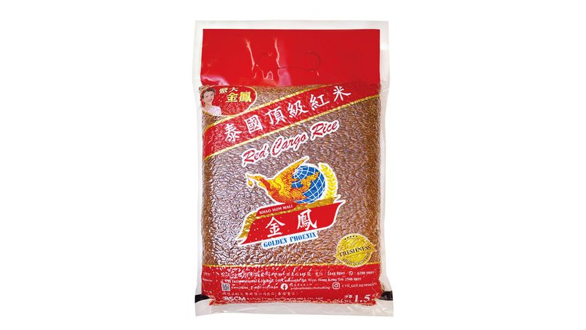 Golden Phoenix Thai Red Cargo Rice 1.5kg [packaging may be non-vacuum]