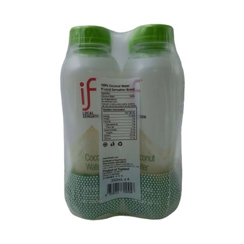iF 100% Coconut Water 350ml x 4 (The new and old packaging will be shipped out randomly)