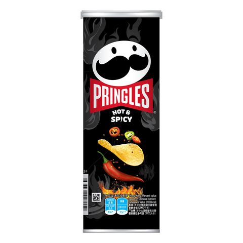Pringles Hot & Spicy Potato Crisps 102g