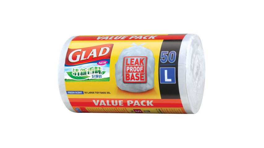 Glad Large Tidy Bags 35L 50pcs