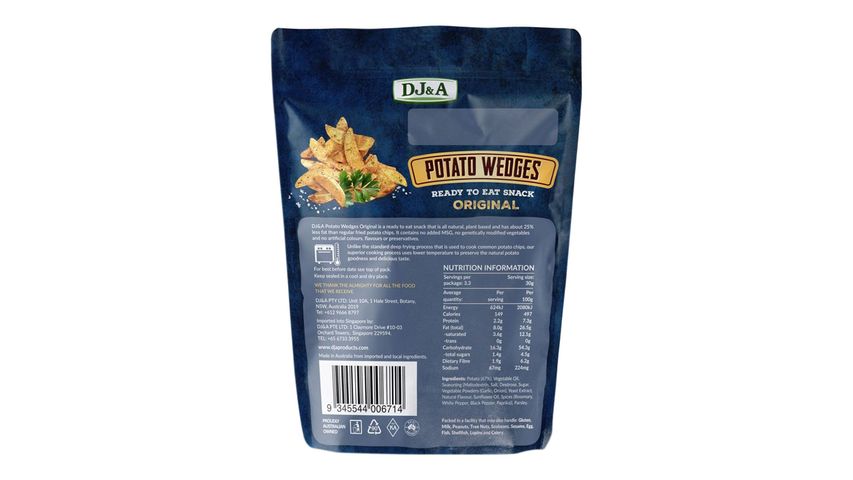 DJ&A Potato Wedges (Original) 100g