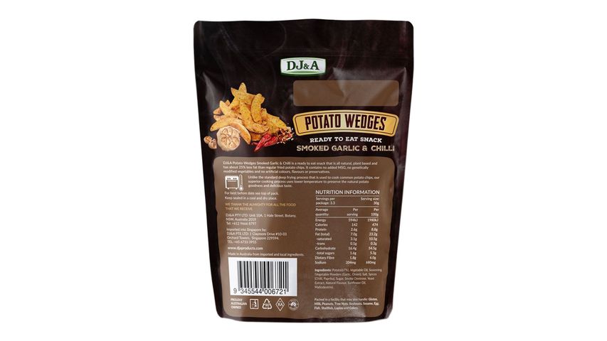 DJ&A Potato Wedges (Smoked Chilli Garlic) 100g