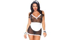 Leg Avenue Seductive French Maid Costume - Black 4pcs 714718452555