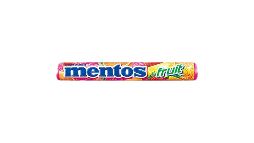 MENTOS CANDY ROLL FRUIT 14GM (Imported)