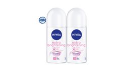 Nivea Extra Brightening Women Deodorant Roll on Twin Pack 2pcs x 50ml - 40880